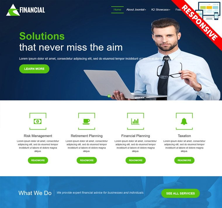 Bestaddon Financial - Joomla Templates