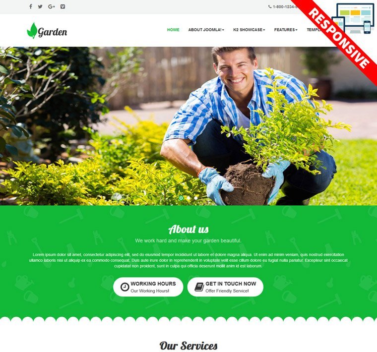 Bestaddon Garden - Joomla Templates