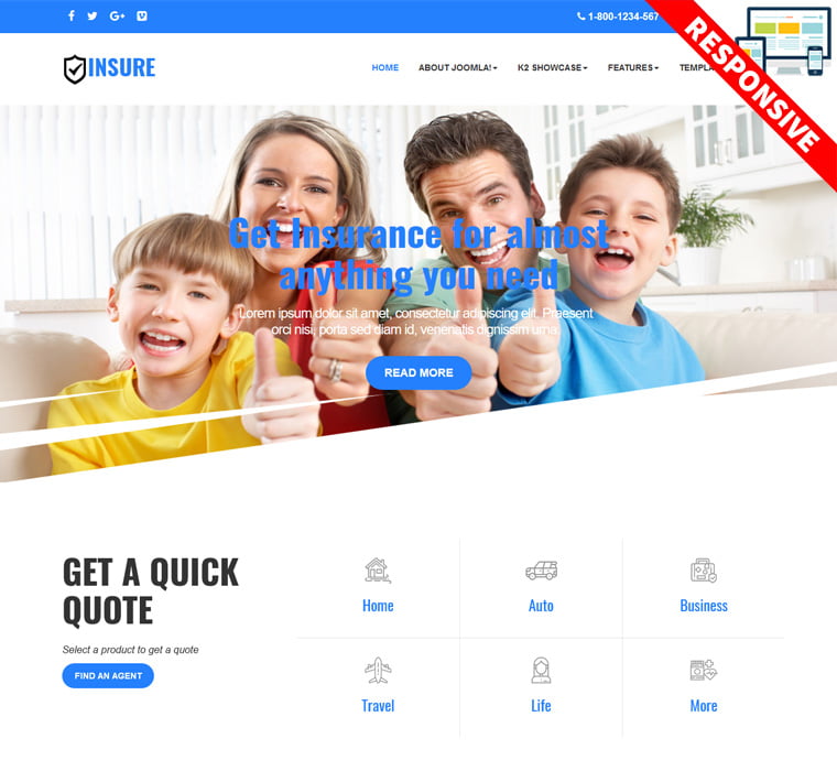 Bestaddon Insure - Joomla Templates