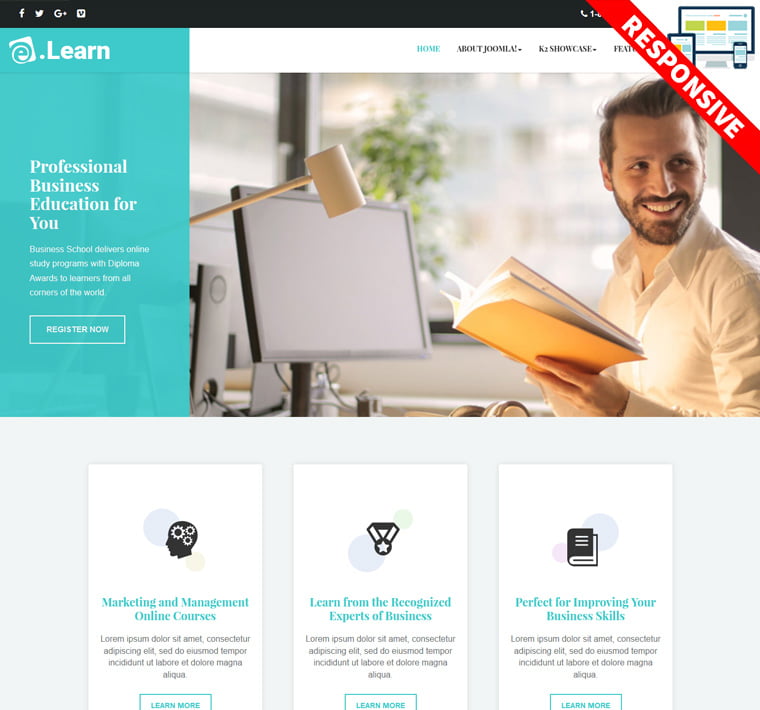 Bestaddon Learn - Joomla Templates