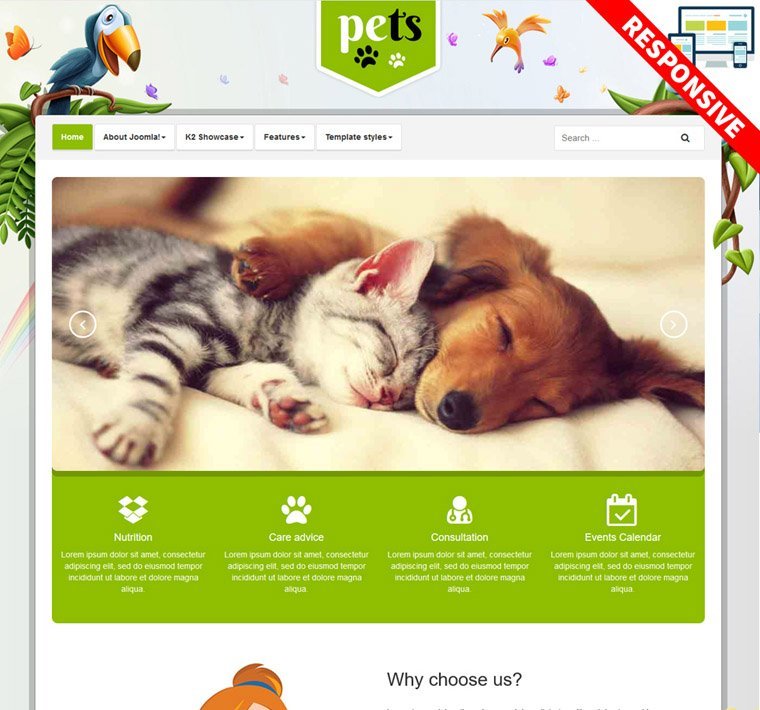 Bestaddon Pets - Joomla Templates