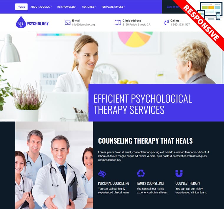 Bestaddon Psychology - Joomla Templates