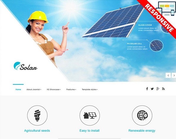 Bestaddon Solar - Joomla Template