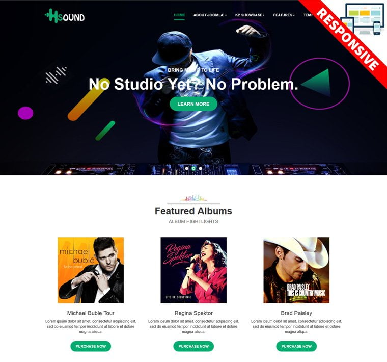Bestaddon Sound - Joomla Templates