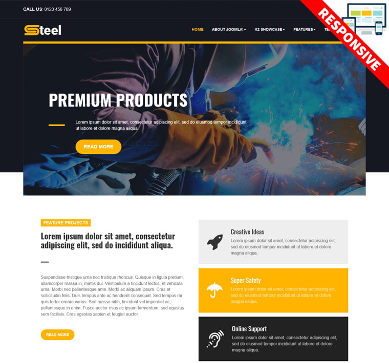 Bestaddon Steel - Joomla Templates