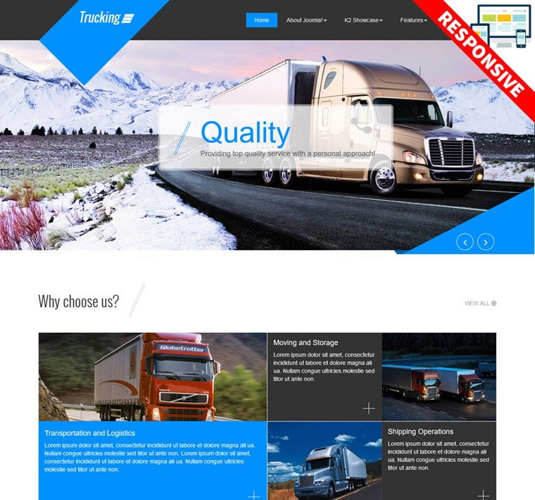 Bestaddon Trucking - Joomla Template