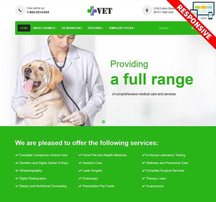 Bestaddon Vet - Joomla Templates