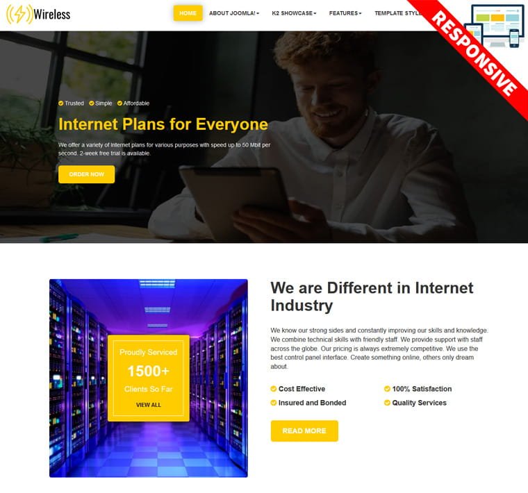 Bestaddon Wireless - Joomla Templates