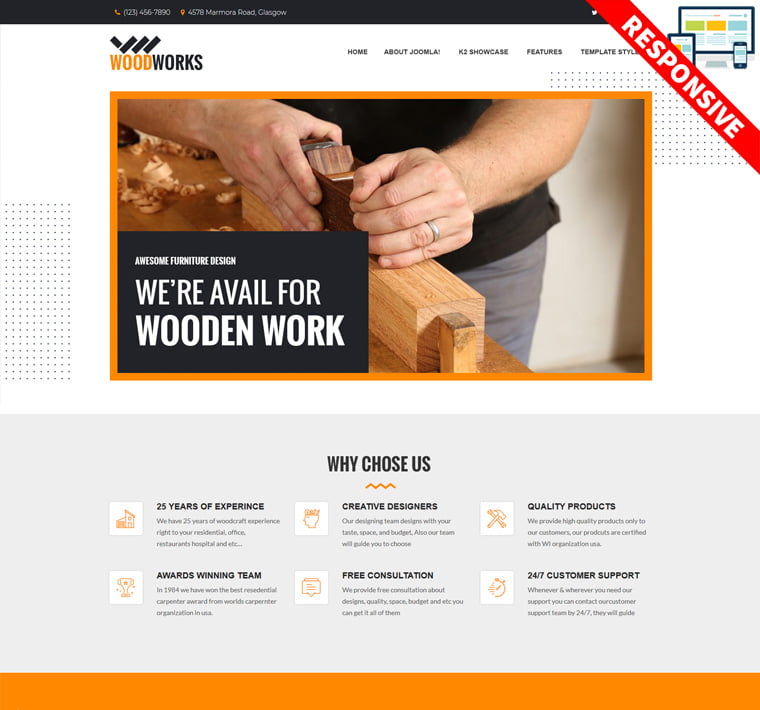 Bestaddon Woodworks - Joomla Templates