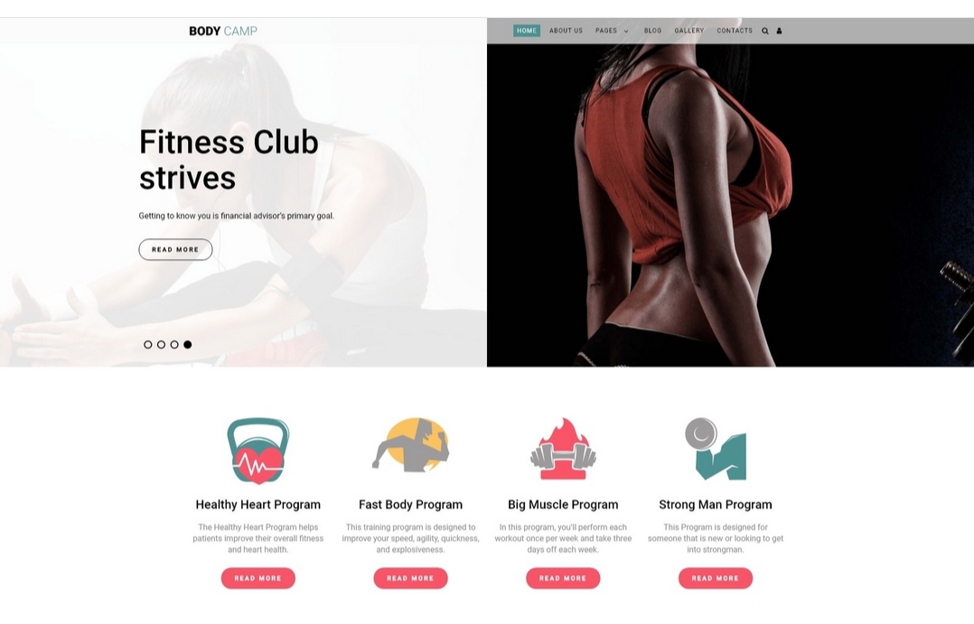 Body Camp - Fitness Joomla Template