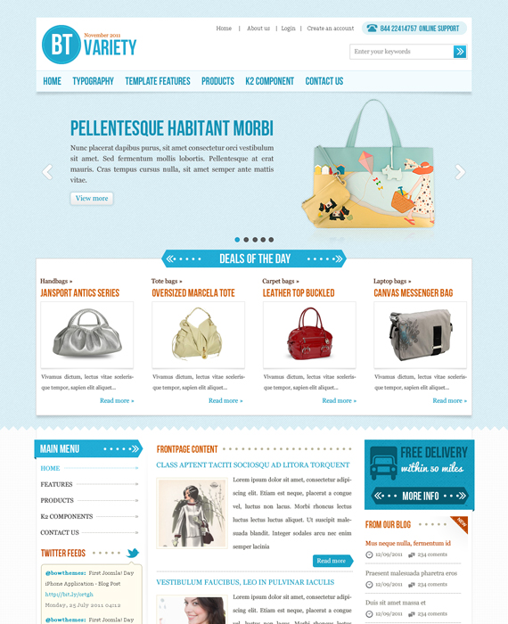 Bowthemes Variety - Joomla Template