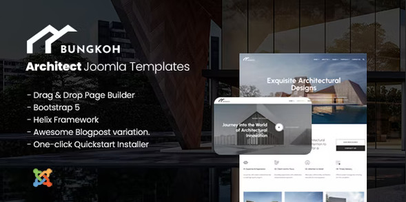 Bungkoh - Modern Joomla Template For Architects Portfolio