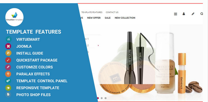 Cosmo Shop Joomla Template For Virtuemart
