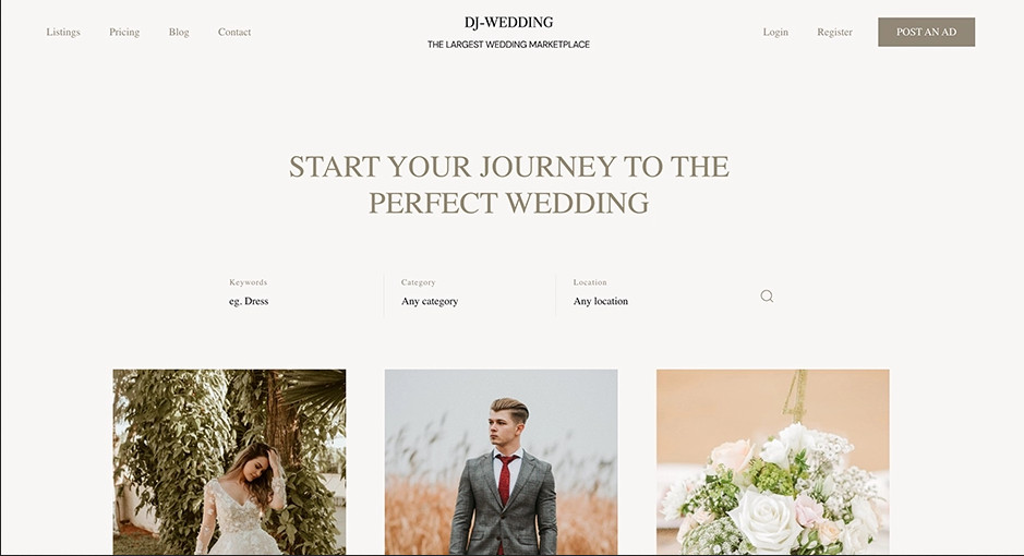 Dj-Wedding Joomla 4 Template