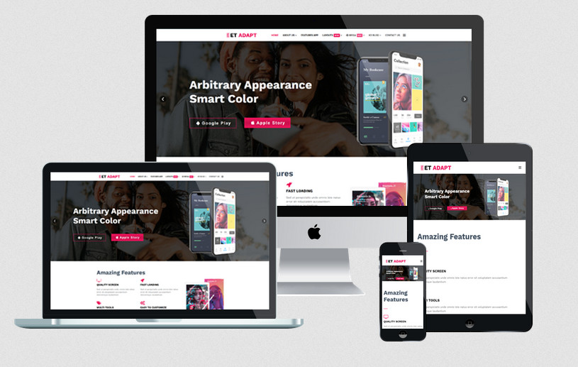 Enginetemplates Adapt - Responsive App Joomla Template