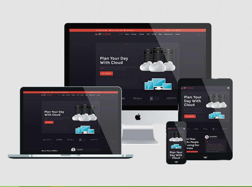 Enginetemplates Cloud+ - Hosting & Server Joomla Template