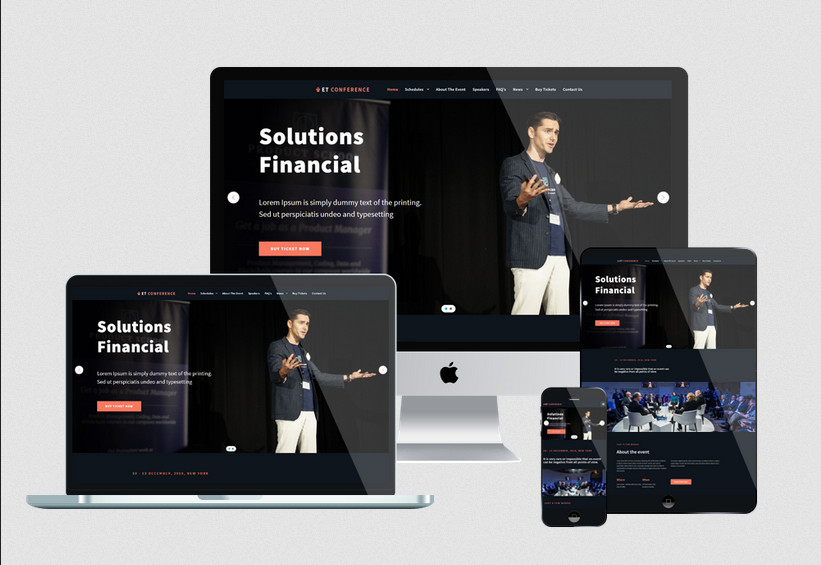 Enginetemplates Conference - Responsive Conference Joomla Template