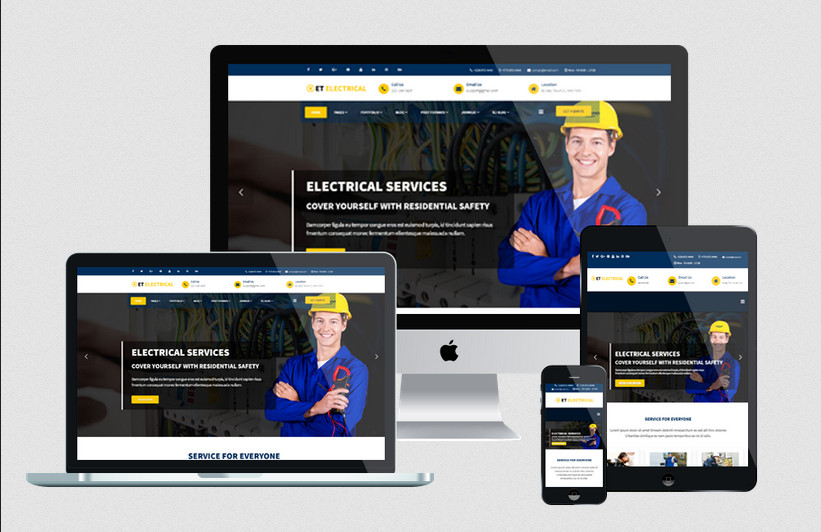 Enginetemplates Electrical - Quality Joomla Electrical Website Template