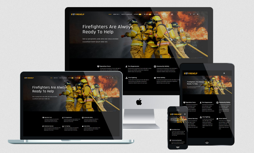 Enginetemplates Firehelp - Responsive Firefighter Joomla Template
