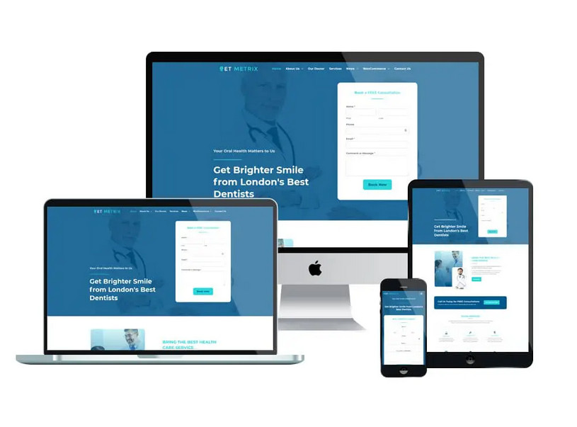 Enginetemplates Metrix - Specialized Medical Joomla Template