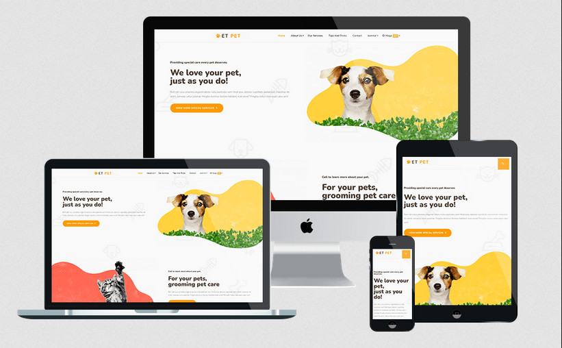 Enginetemplates Pet - Lovely Animal Joomla Template