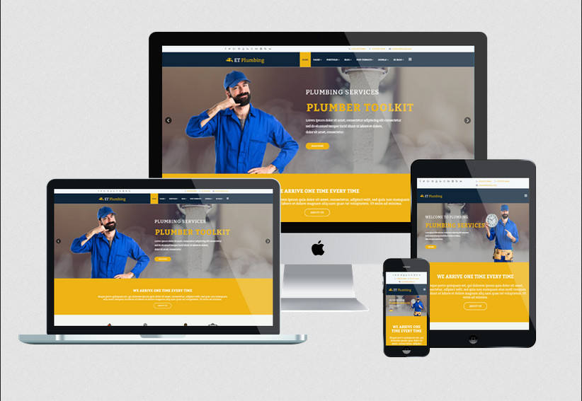 Enginetemplates Plumbing - Responsive Plumbing Website Template