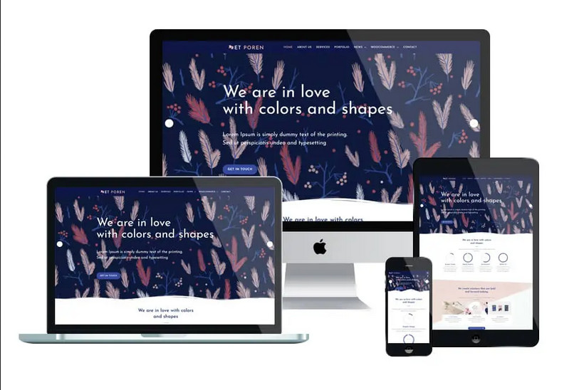 Enginetemplates Poren - Specialized Portfolio Joomla! Templates