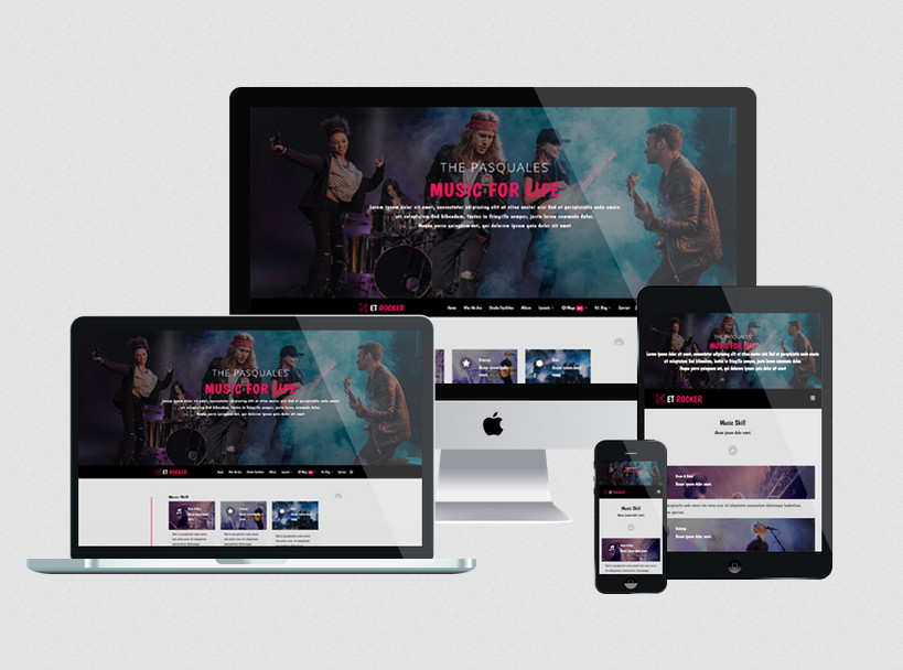 Enginetemplates Rocker - Lively Joomla Music Template
