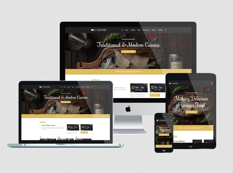Enginetemplates Rustro - Luxury Restaurants Joomla Template