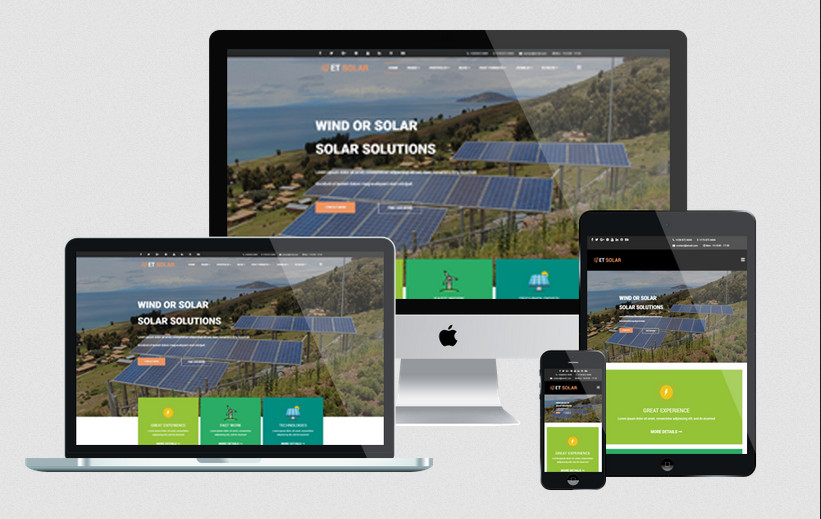 Enginetemplates Solar - Amazing Joomla Solar Energy Templates
