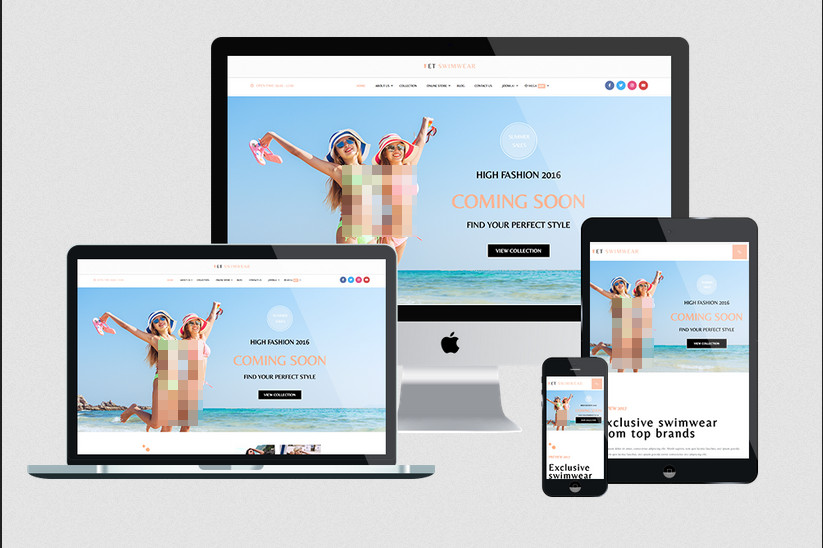 Enginetemplates Swimwear - Trendy Swimwear Store Joomla! Template