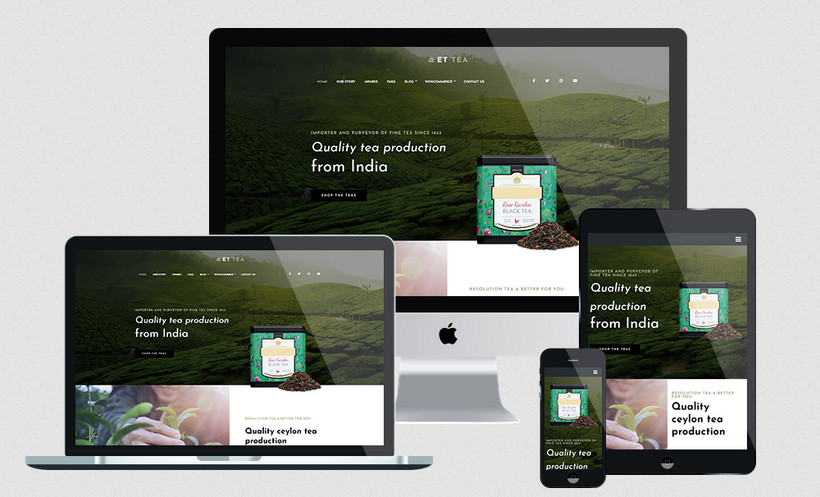 Enginetemplates Tea - Responsive Tea Company Joomla Template