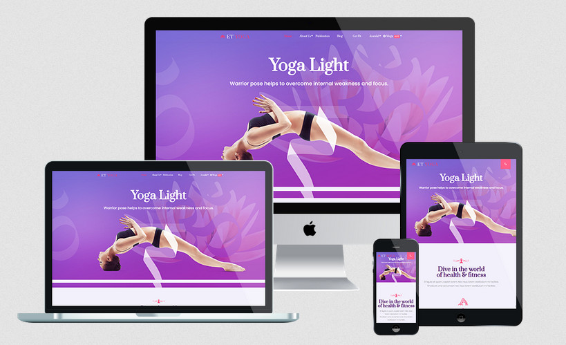 Enginetemplates Yoga – Yoga Classes Joomla! Template