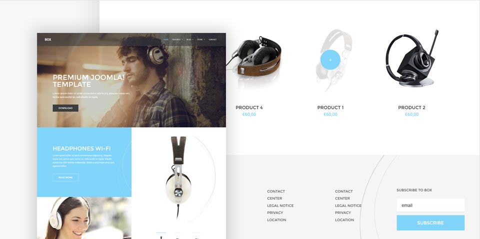Gavickpro Box Sales & Branding - Joomla Template