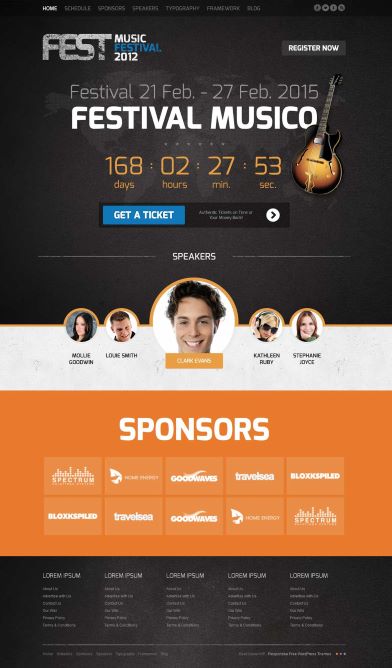Gavickpro Fest Music Festival = Joomla Template