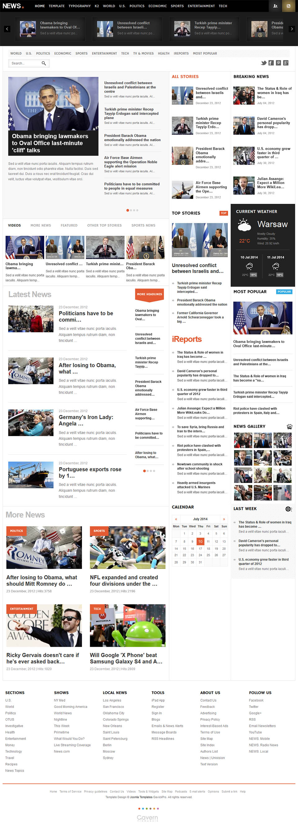 Gavickpro News - Joomla Template