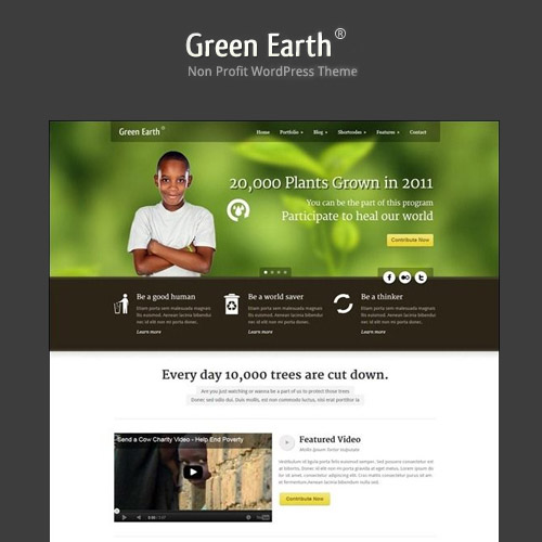 Green Earth - Environmental Wordpress Theme