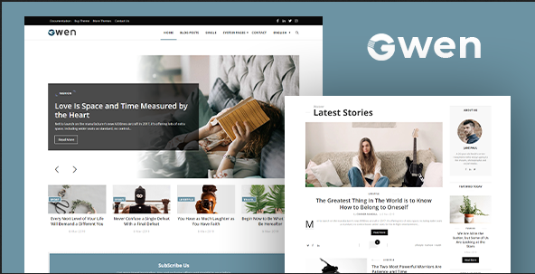 Gwen - Blog And Magazine Joomla Theme