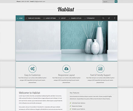 Habitat - Joomla Template