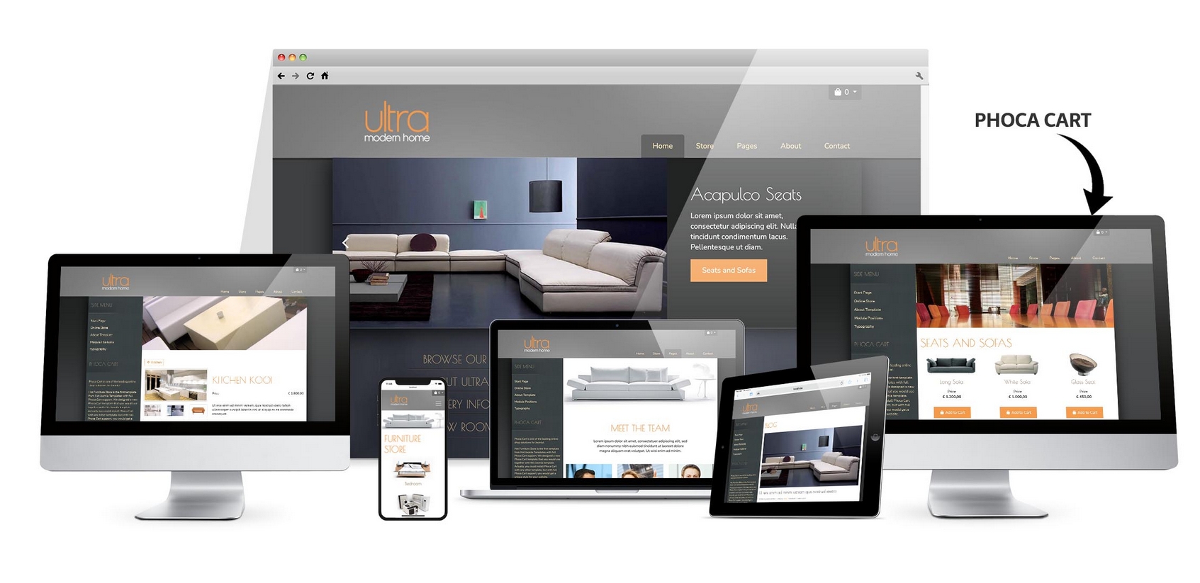 Hot Furniture Store - Joomla Furniture Template
