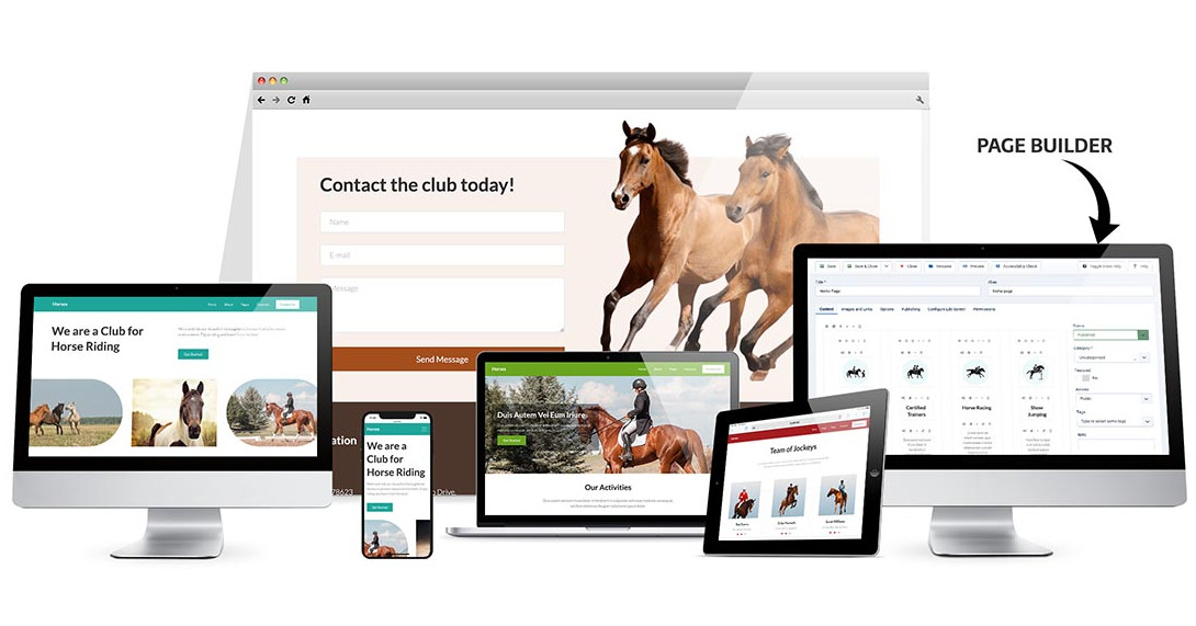 Hot Horses - Horse Riding Joomla Template
