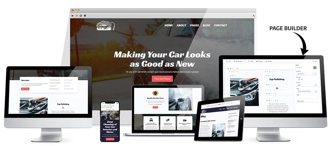 Hot Themes Car Wash - Joomla Templates