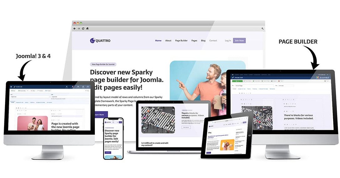 Hot Themes Quattro - Joomla Template