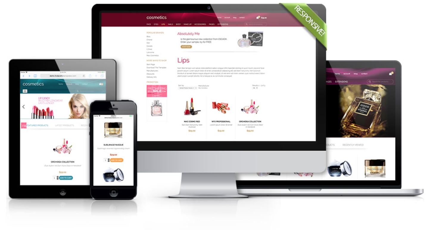 Hotthemes Cosmetics - Joomla Template