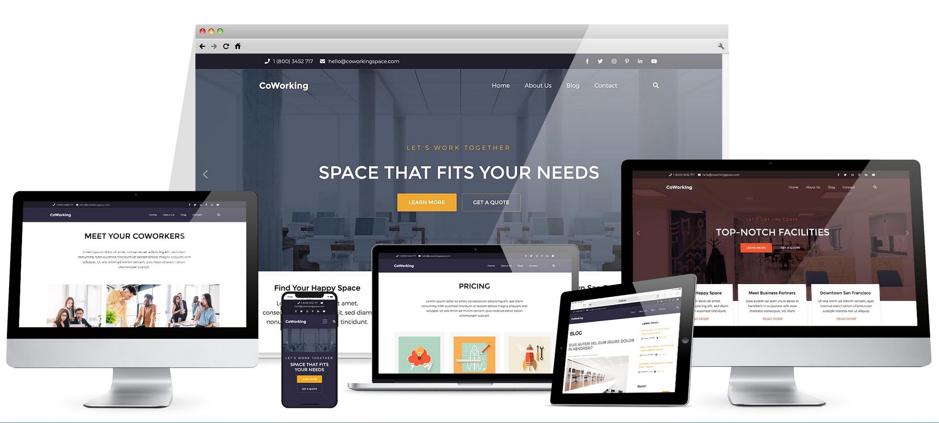 Hotthemes Coworking - Business Template