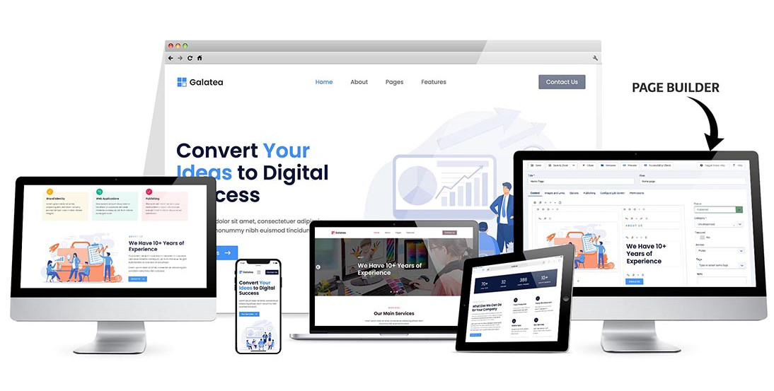 Hotthemes Galatea - Agency Joomla Template