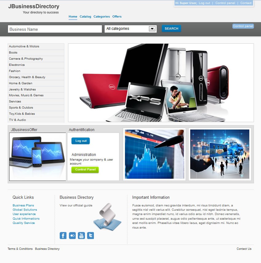 J-businessdirectory - Joomla Template