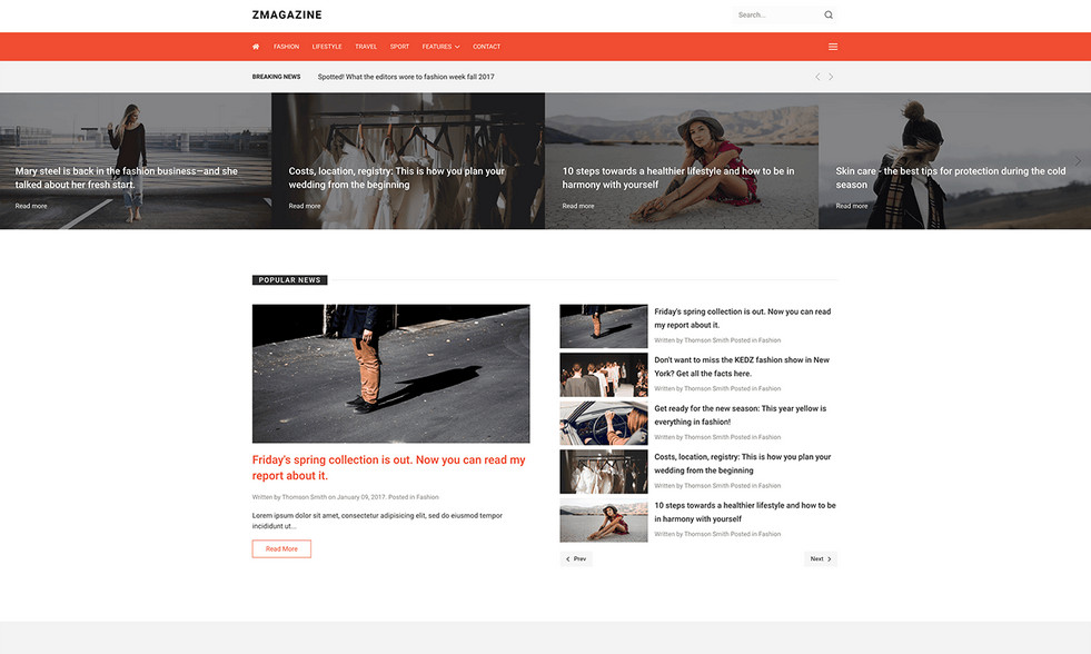 Joomlead Zmagazine - News, Magazine & Blog Joomla Template