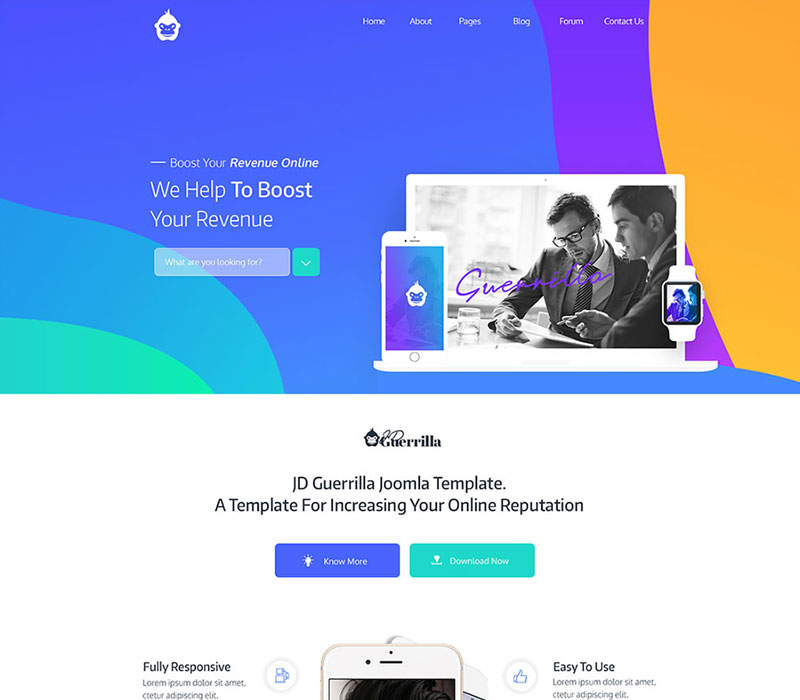 Joomdev - Guerrilla - Digital Marketing Agency Joomla Template