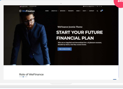 Joomlabuff Wefinance - Joomla Templates